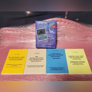 Lingvatron Model 7000 De Luxe Pocket Russian-English Translator with Books NEW